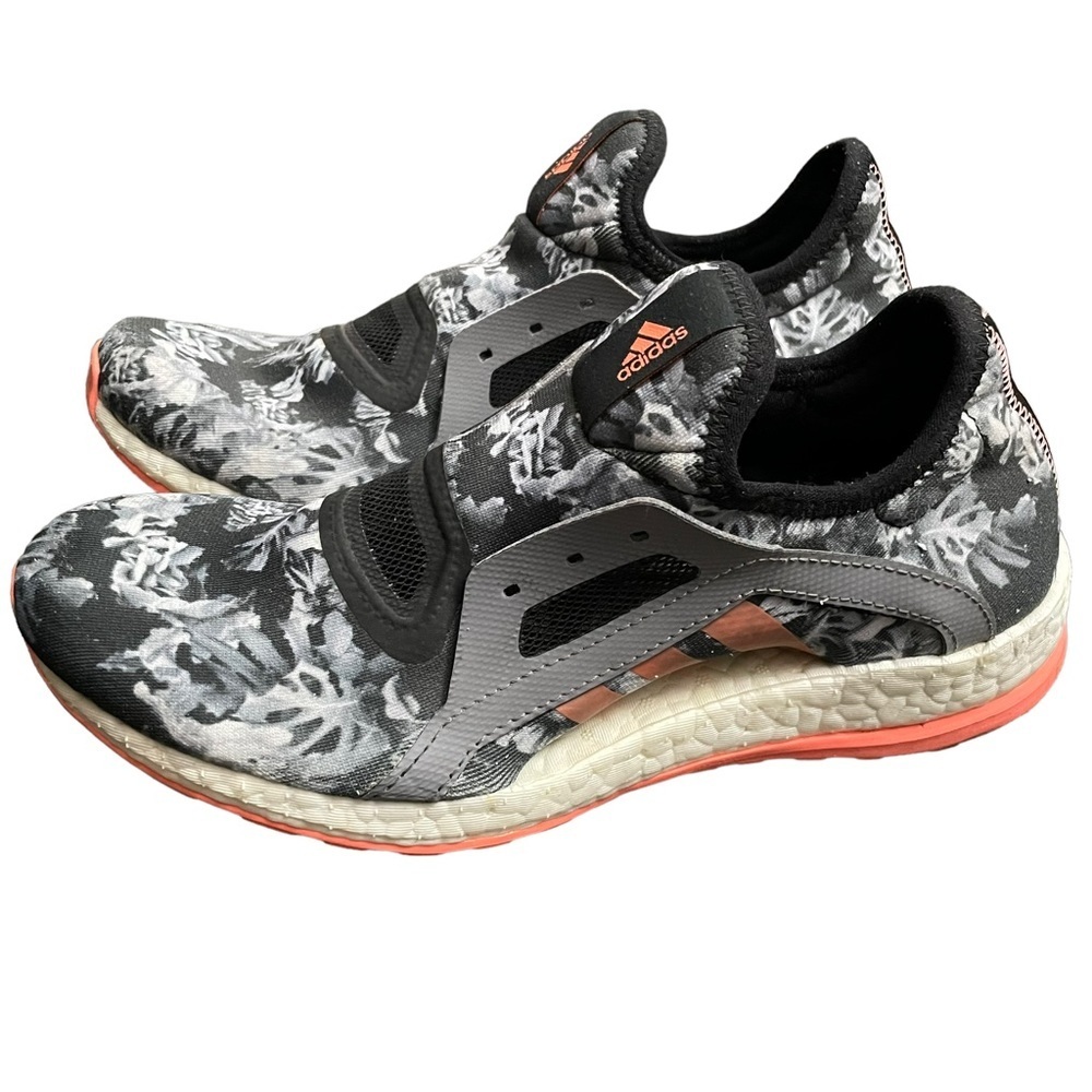 Adidas‎ PureBoost X Floral Sneakers Size 7 ART AQ6690 MISSING LACES